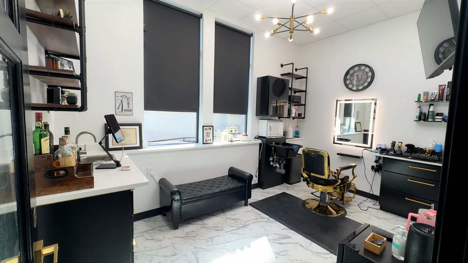 Meagen Rose's private grooming suite inside Revive Salon Studios